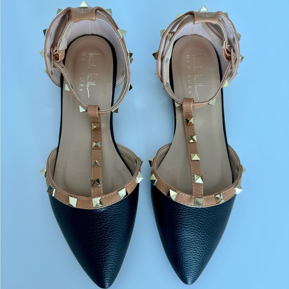 Nicole Miller Studded Flats